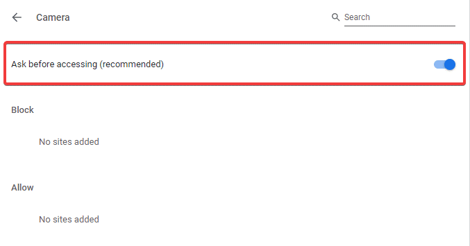 Ask before Accessing