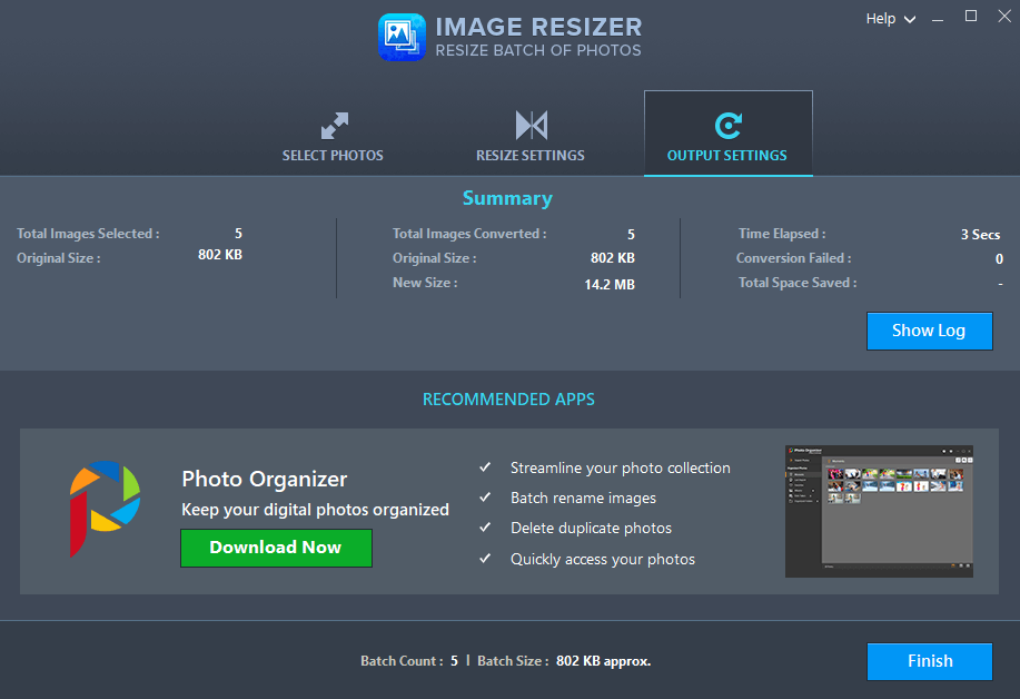 Image size changer