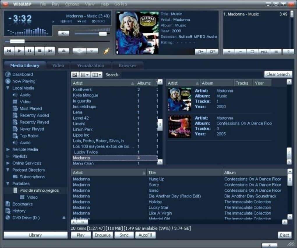 Winamp - Music Player windows
