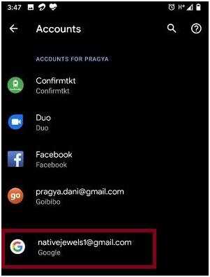 account setting