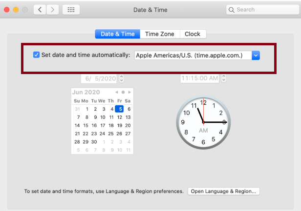 check Date and TIme windows
