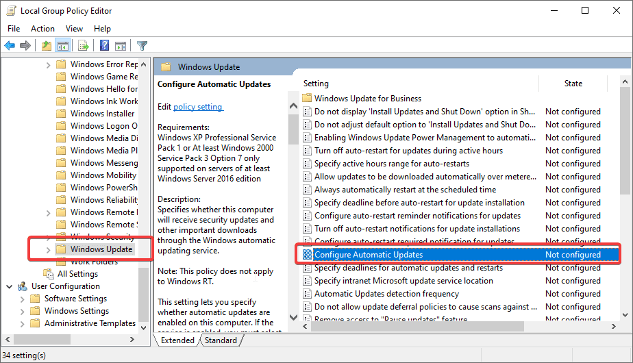 how to disable windows update