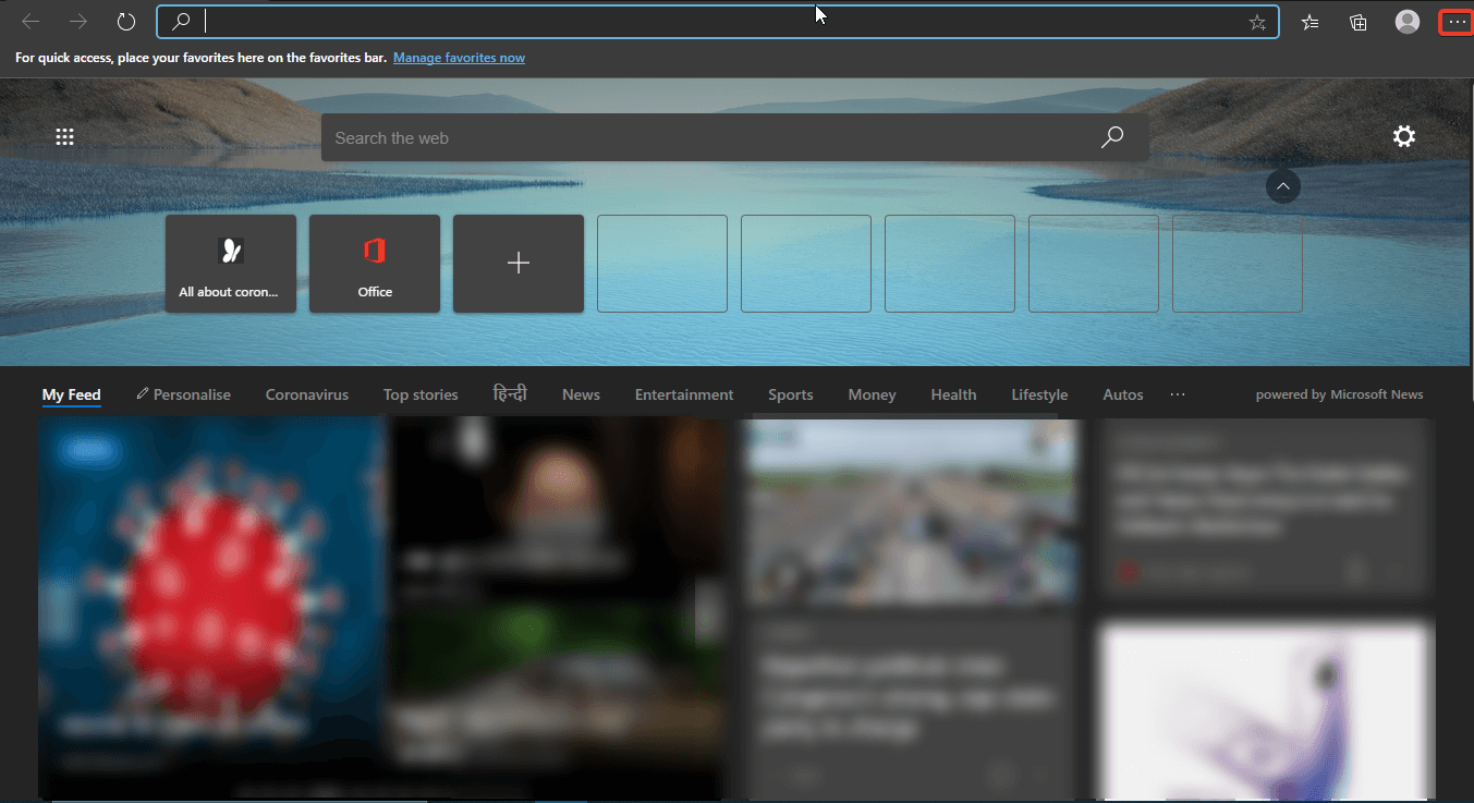 launching Microsoft Edge on your Windows