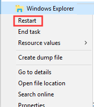 taskbar missing