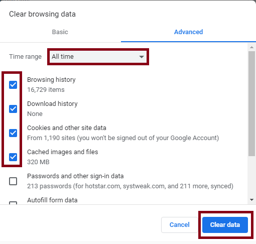 your connection is not private