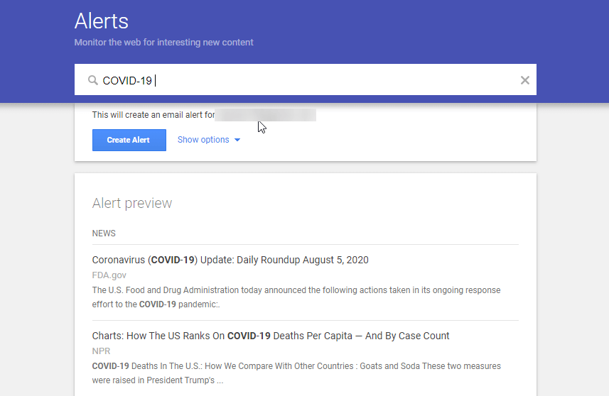 Create Alerts