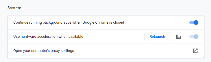 Disable Hardware Acceleration