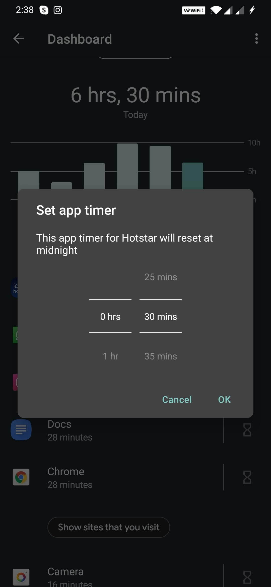 Set App Timer