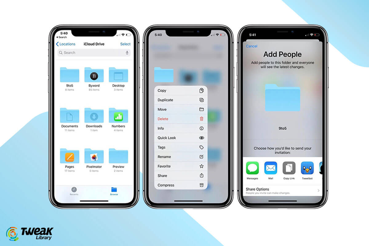 Share iCLoud Folders on iPhone Mac and PC