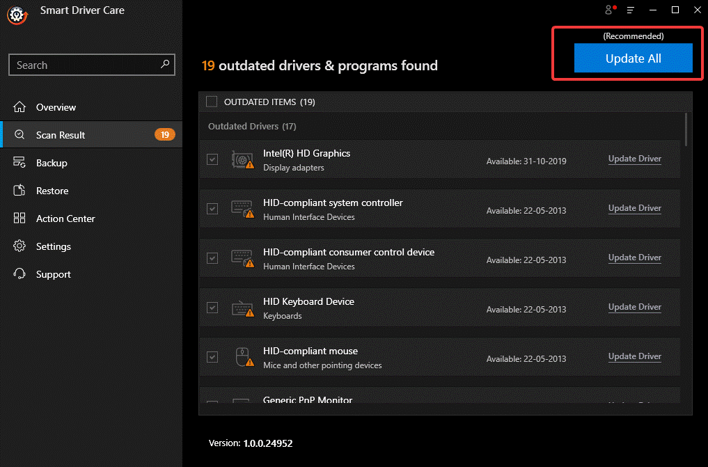 Update All - Smart Driver Care
