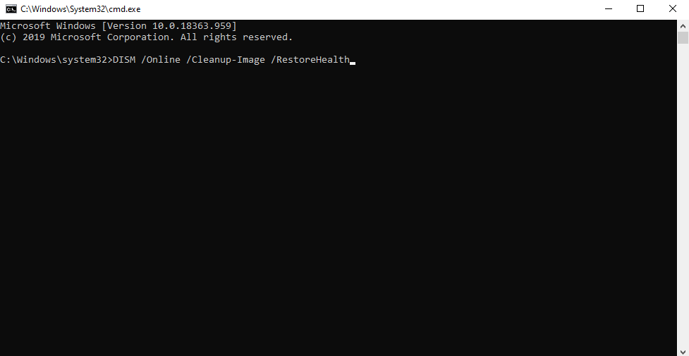 Use The DISM Tool