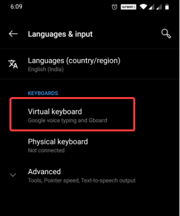 Virtual Keyboard