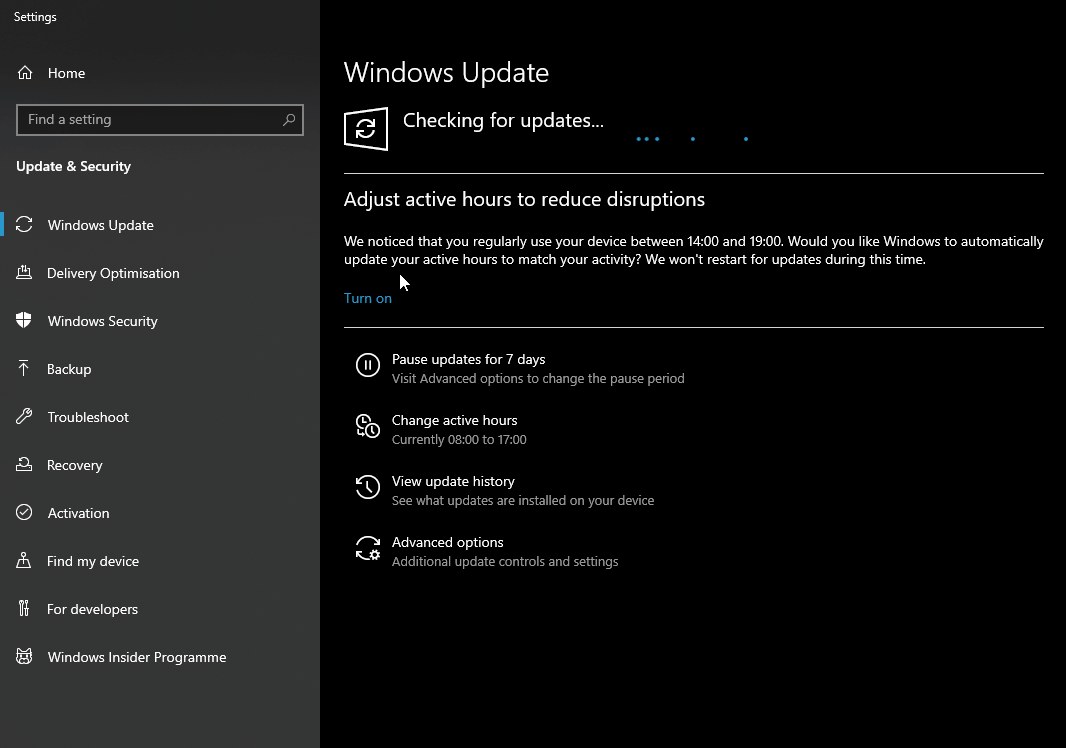 Windows update