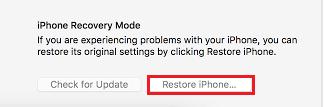 iPhone Recovery Mode