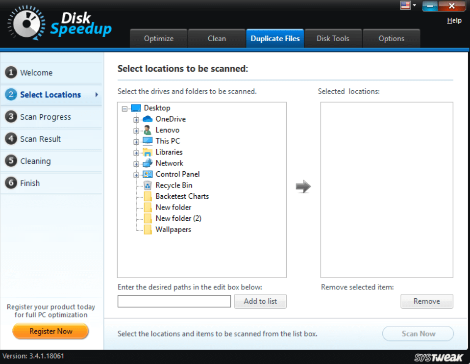 scanning of Junk files