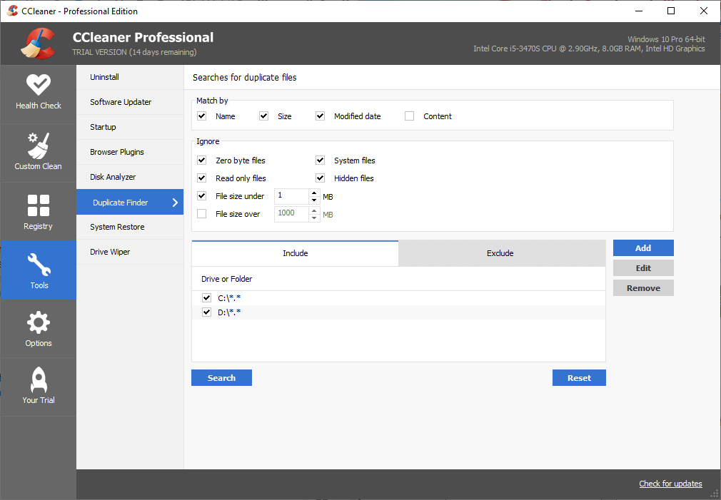 CCleaner Pro - Duplicate File Finder Alternatives
