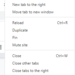 Close Unneeded tabs