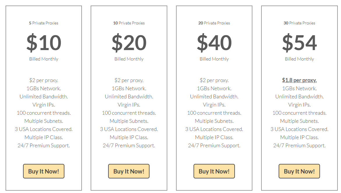 Private Proxies