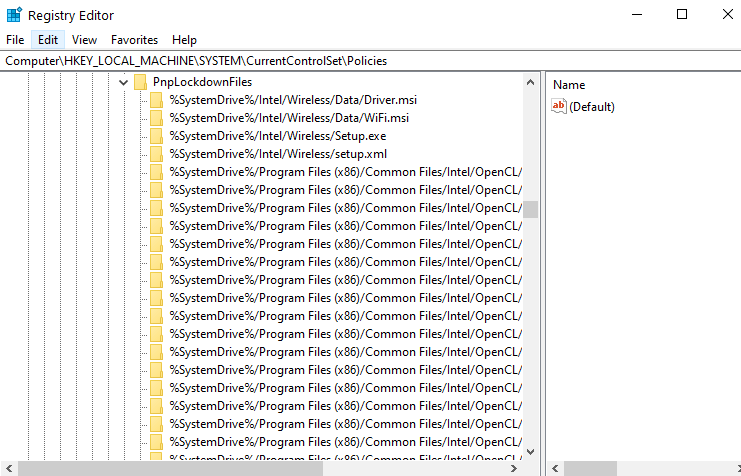 Registry Editor