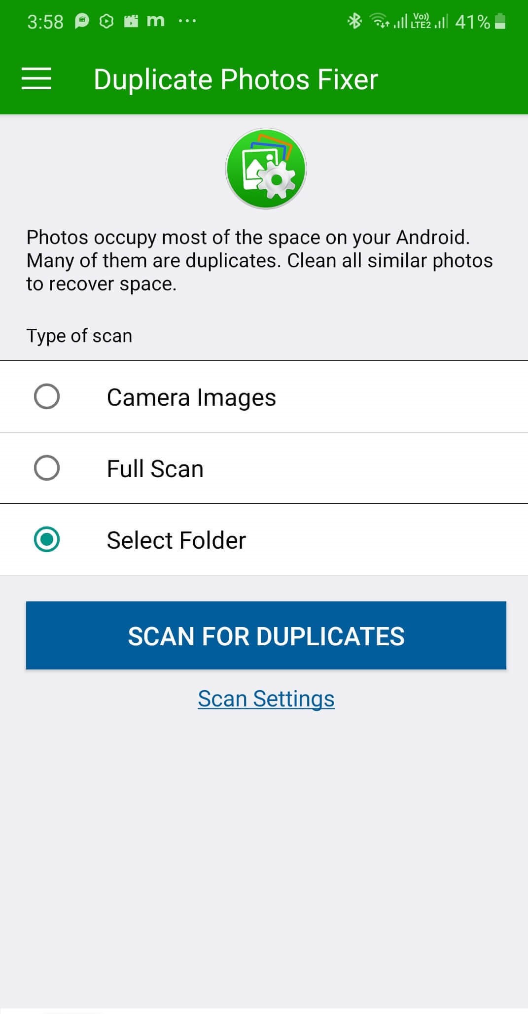 Scan from Duplicate Photos Fixer Pro