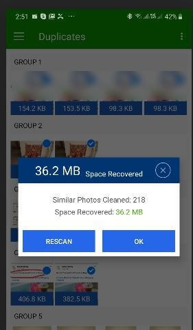 Similar Photos Cleared - Duplicate Photos Fixer Pro