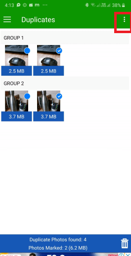 Similar duplicate Photos in Group