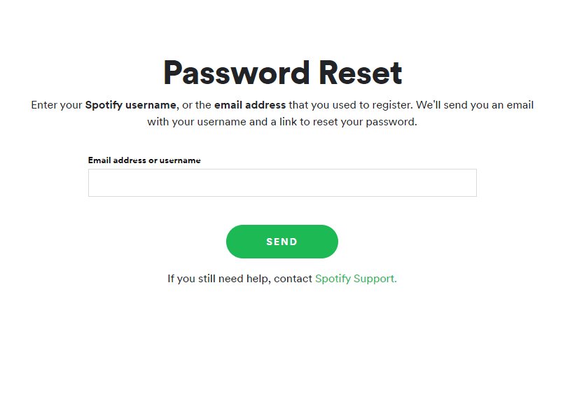change password