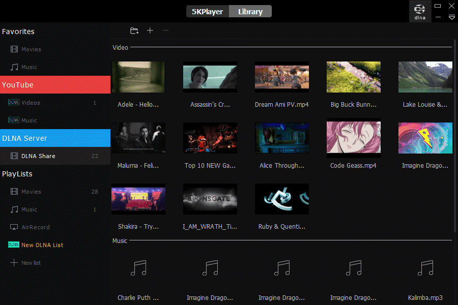5KPlayer for windows