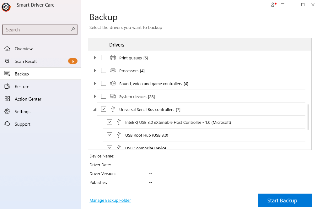 Backup Smart Driver Care