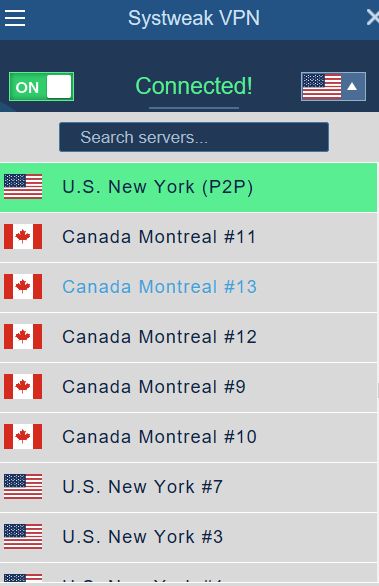 Changing The Server Location