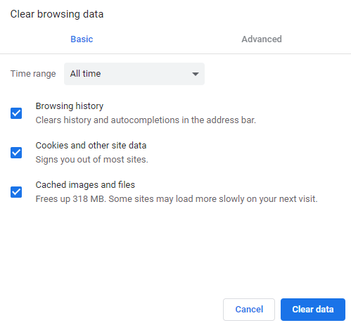 Clear Browser Cookies And Cache