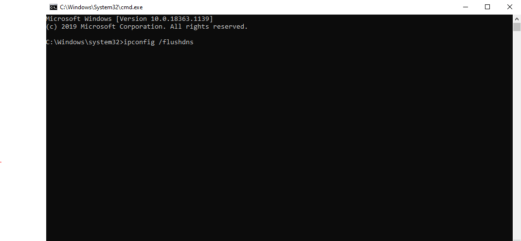 Flush DNS Cache
