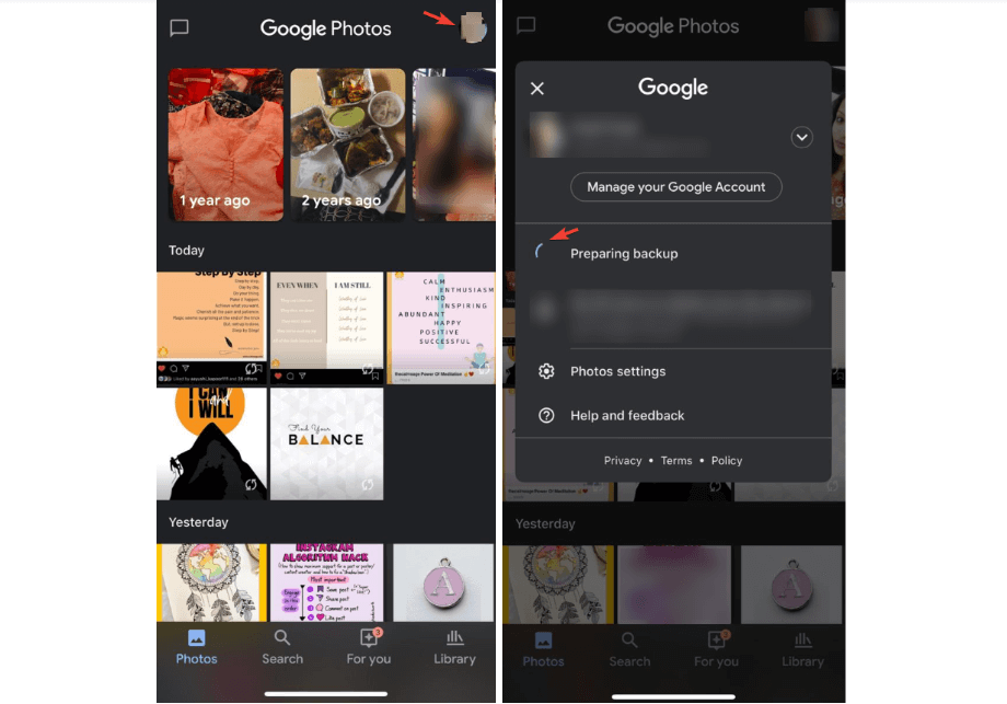 How to backup photos