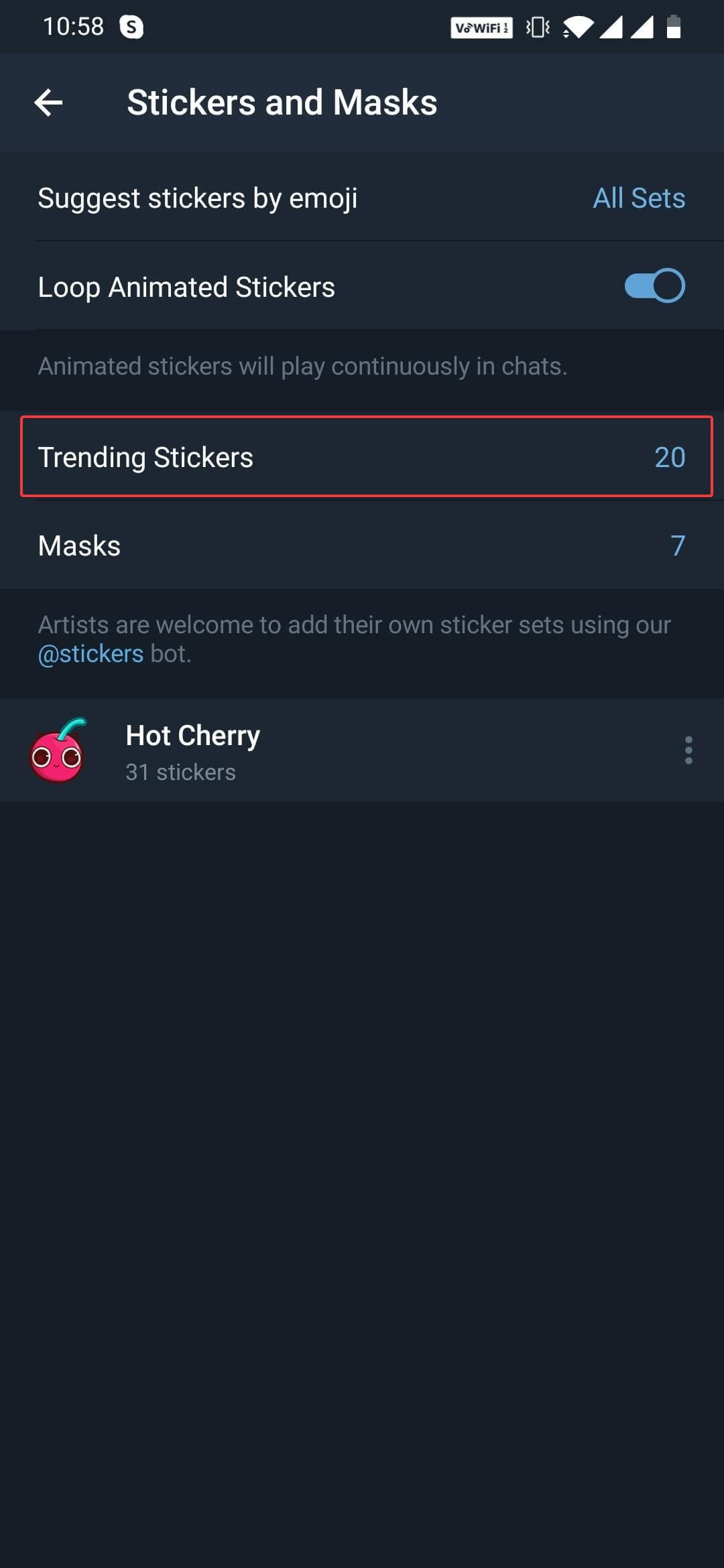 Locate Trending Stickers on whatsapp