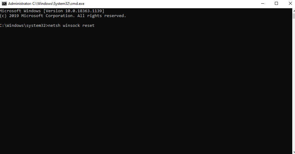 Reset Your Network Adapter