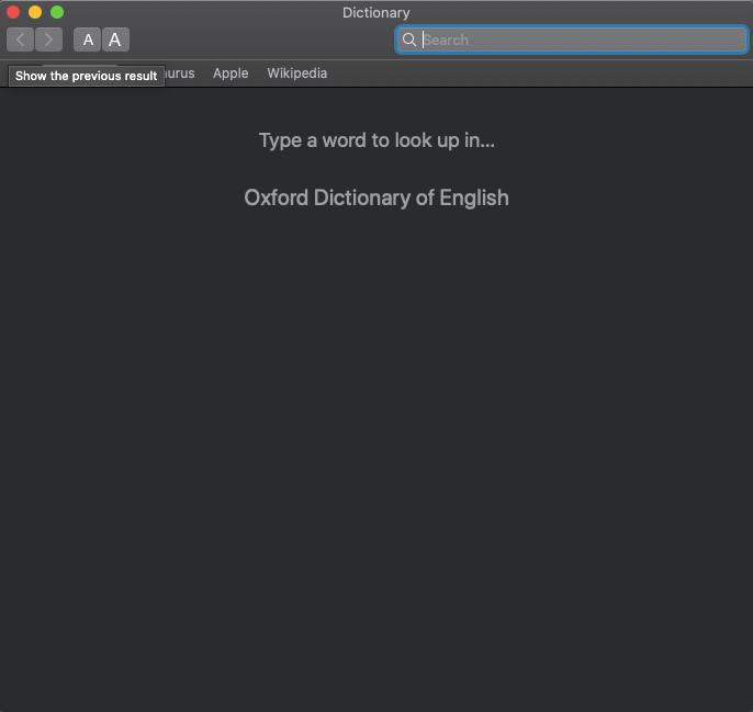 Mac Dictionary