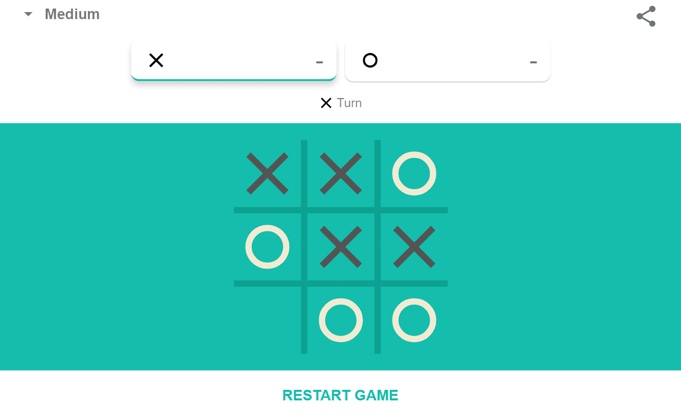 Tic Tac Toe game