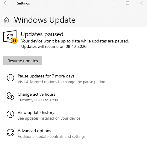 Update Windows 10