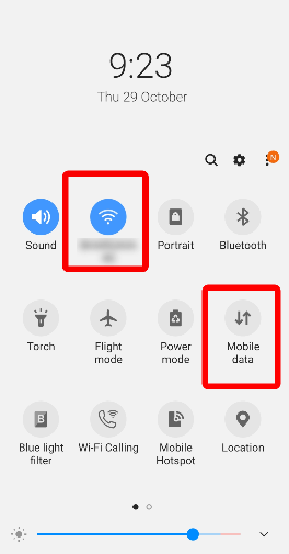 Wi-Fi and Mobile Data