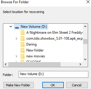 drive to restore files