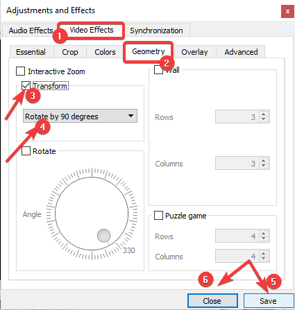 Adjustments and Effects