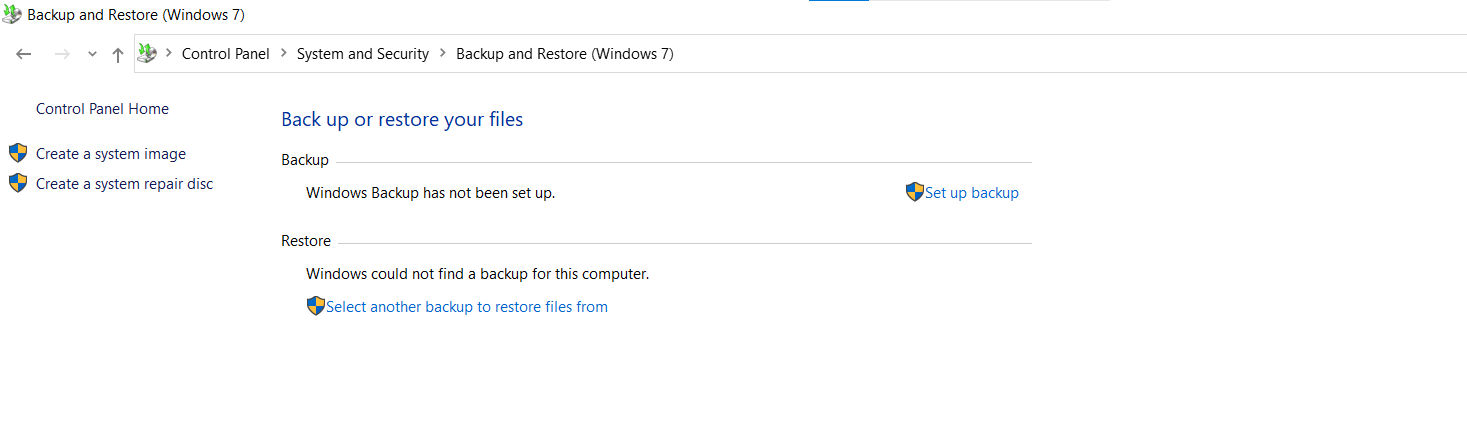 Backup and Restore