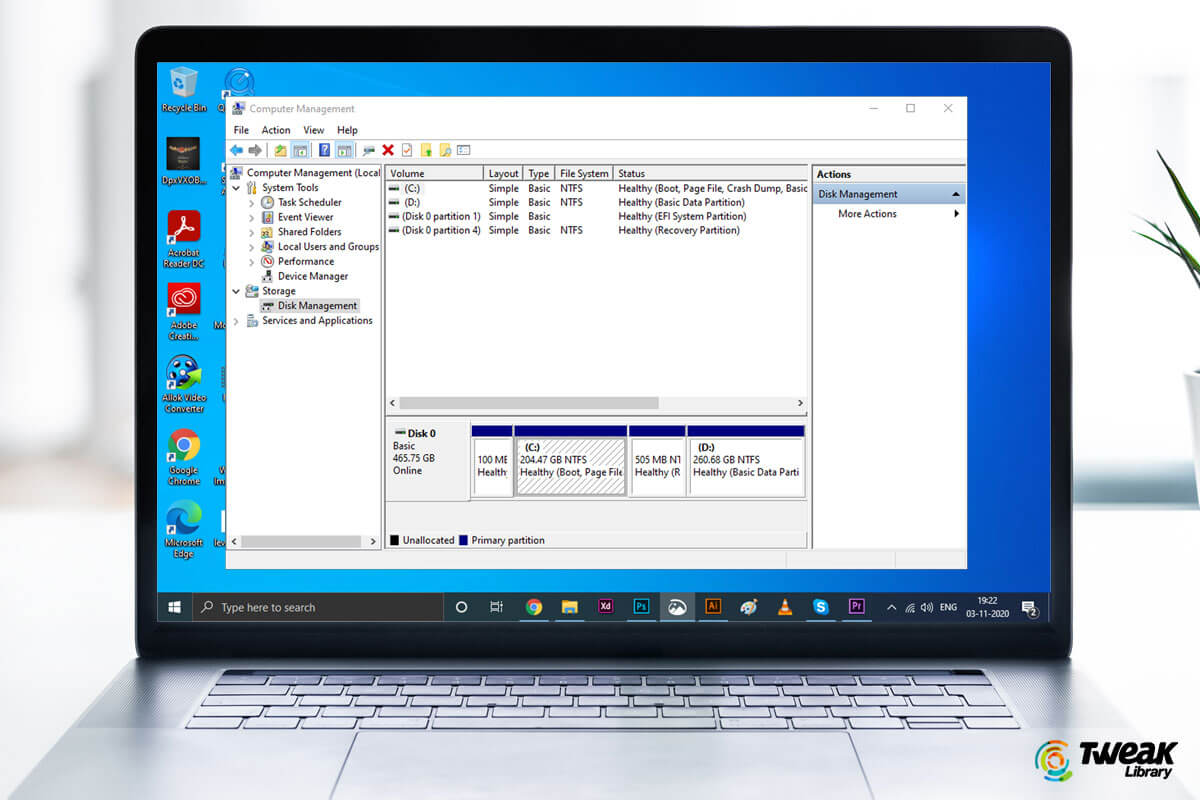 Can’t Extend Volume” On Windows 10