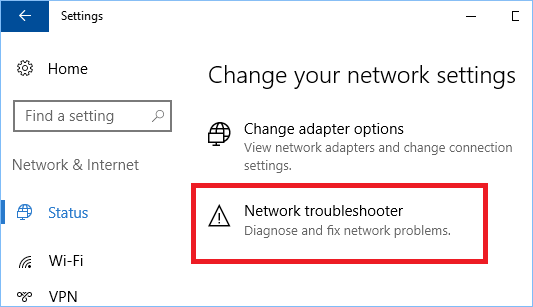 Change your Network settings