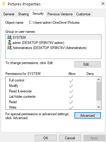 Check System Permissions