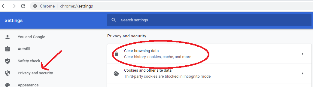 Clear Browsing Data