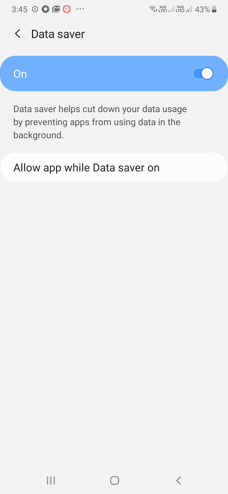 Data saver