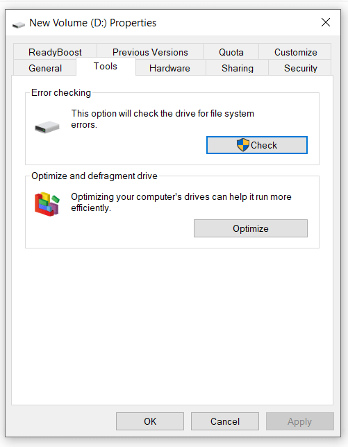 Disk optimize