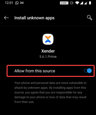 Install Unknown Apps