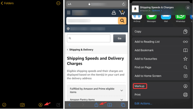 Markup colour tool for iOS14